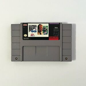 Madden NFL 95 (Super Nintendo SNES, 1994) Cartridge Only & Tested